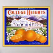 Vintages Fruchtkäfigetikett Poster (Vorne)