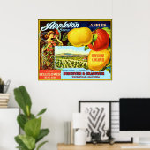 Vintages Fruchtkäfigetikett Poster (Heimbüro)