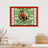 Vintages Fruchtkäfigetikett Poster (Küche)