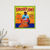 Vintages Fruchtkäfigetikett Poster (Küche)