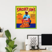 Vintages Fruchtkäfigetikett Poster (Heimbüro)