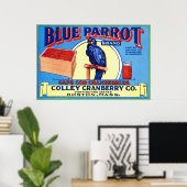 Vintages Fruchtkäfigetikett Poster (Heimbüro)
