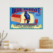 Vintages Fruchtkäfigetikett Poster (Küche)