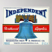 Vintages Fruchtkäfigetikett Poster (Vorne)