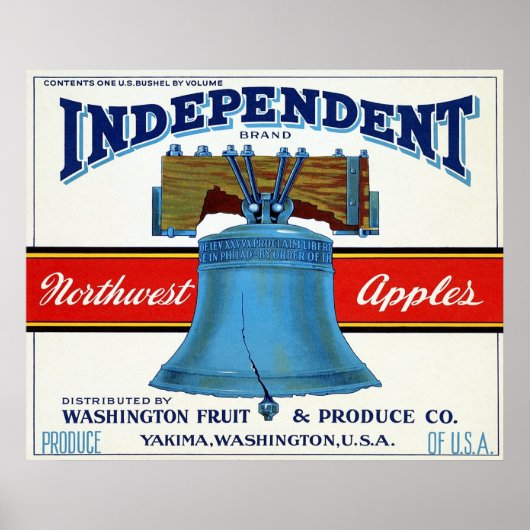 Vintages Fruchtkäfigetikett Poster (Vorne)