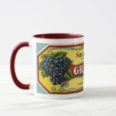 Vintages Fruchtkäfigetikett Tasse (Links)