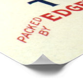 Vintages Fruchtkäseletikett, Arcadia Schönheitspfl Poster (Ecke)