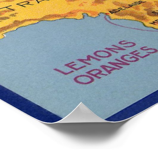 Vintages Fruchtkäseretikett Poster (Ecke)