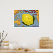 Vintages Fruchtkäseretikett Poster (Küche)