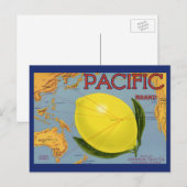 Vintages Fruchtkäseretikett Postkarte (Vorne/Hinten)