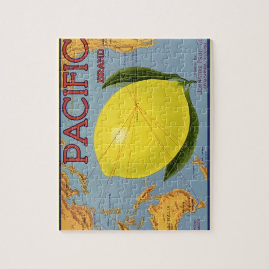 Vintages Fruchtkäseretikett Puzzle (Vertikal)