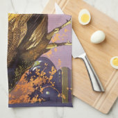 Vintages Fruchtkasten-Label Kunst, Dichtung und Mu Geschirrtuch (Viertel Falte)