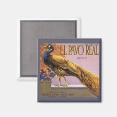 Vintages Fruchtkasten-Label Kunst, Dichtung und Mu Magnet (Vorderseite/Rückseite)