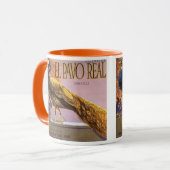 Vintages Fruchtkasten-Label Kunst, Dichtung und Mu Tasse (Vorderseite Links)