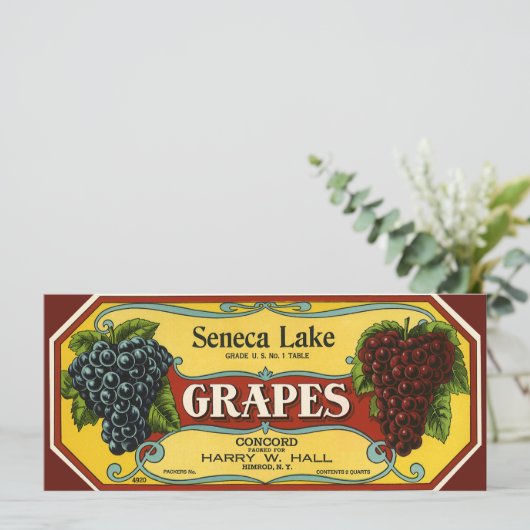 Vintages Fruchtkorb (Stehend Vorderseite)