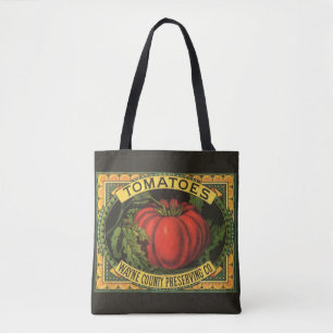 Vintages Fruchtkorb-Etikett Art, Wayne Co Tomaten Tasche