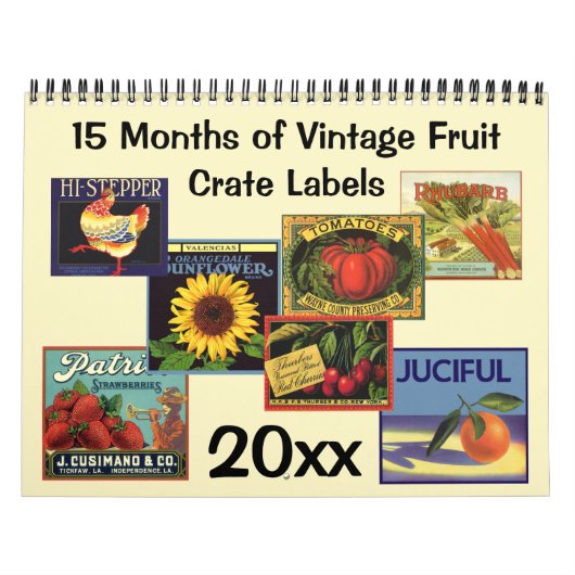Vintages Fruchtkorb Kalender (Titelbild)