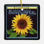 Vintages Fruchtkorb Keramikornament (Vorderseite)