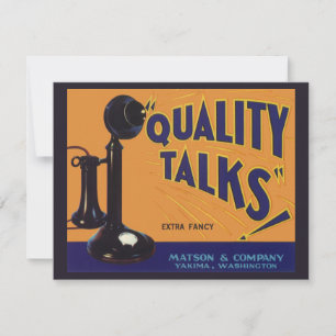 Vintages Fruchtkorb Label Kunst, altmodisches Tele