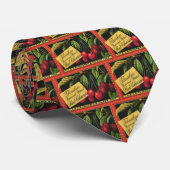 Vintages Fruchtkorb-Label Kunst, Baumkirschen Krawatte (Gerollt)