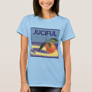 Vintages Fruchtkorb-Label Kunst, Juzious Orangen T-Shirt