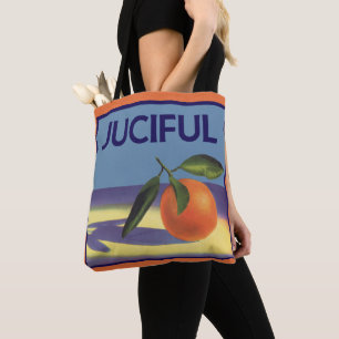 Vintages Fruchtkorb-Label Kunst, Juzious Orangen Tasche