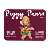 Vintages Fruchtkorb Magnet (Horizontal)