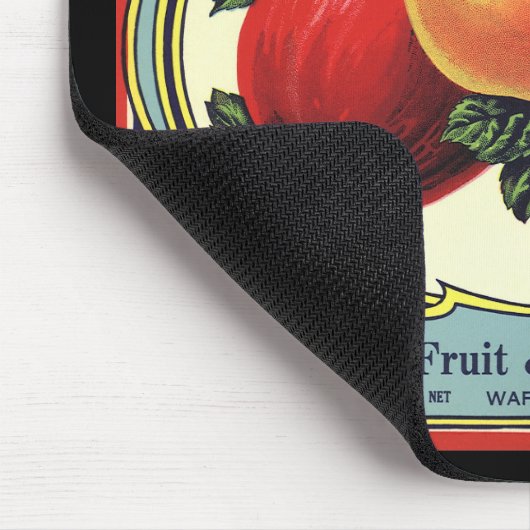 Vintages Fruchtkorb Mousepad (Ecke)