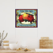 Vintages Fruchtkorb Poster (Küche)