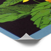 Vintages Fruchtkorb Poster (Ecke)