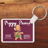 Vintages Fruchtkorb Schlüsselanhänger (Vorderseite)