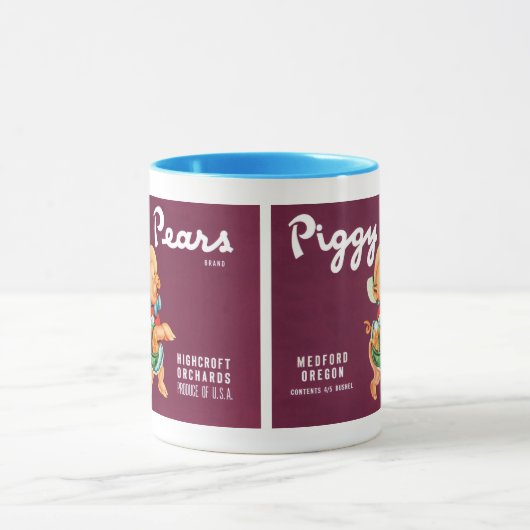 Vintages Fruchtkorb Tasse (Zentrum)