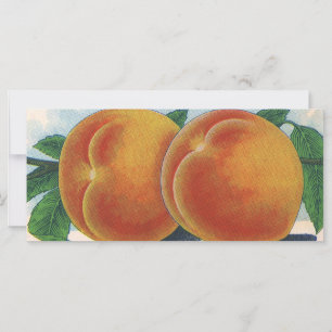 Vintages Fruchtkornlabel Art, Georgia Pfirsiche
