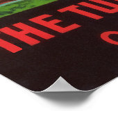 VINTAGES FRUCHTKRATZELETIK POSTER (Ecke)