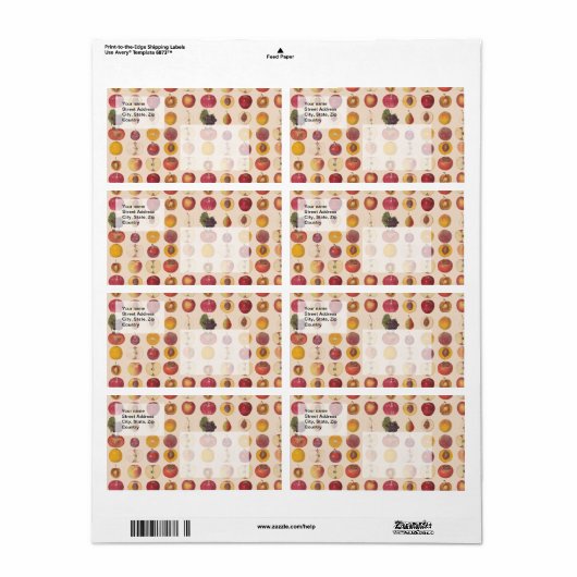 Vintages Fruchtmuster (Vorne)