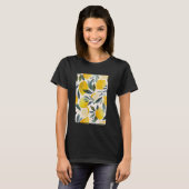 Vintages Fruchtmuster Art Lemon 2 T-Shirt (Vorne ganz)