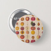 Vintages Fruchtmuster Button (Vorne & Hinten)