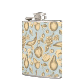 Vintages Fruchtmuster Flachmann (Links)