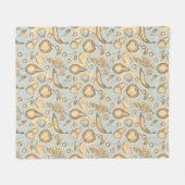 Vintages Fruchtmuster Fleecedecke (Vorderseite (Horizontal))