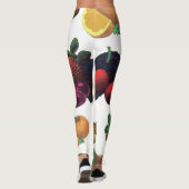 Vintages Fruchtmuster Leggings (Rückseite)