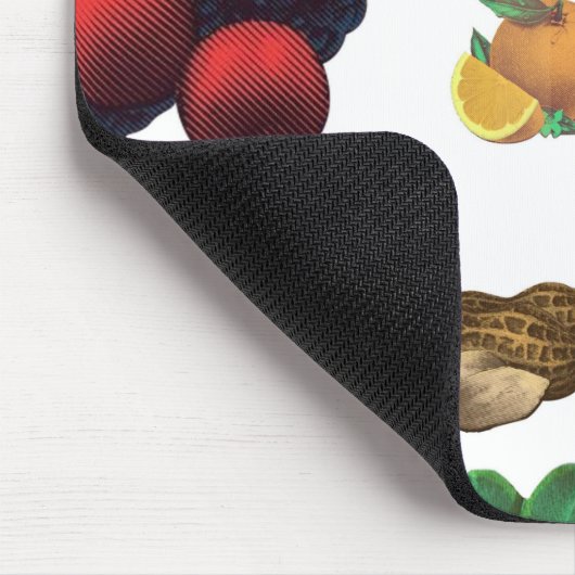 Vintages Fruchtmuster Mousepad (Ecke)