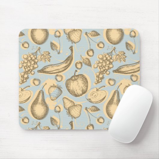 Vintages Fruchtmuster Mousepad (Mit Mouse)