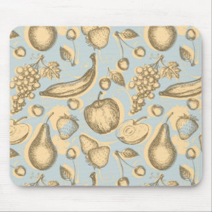 Vintages Fruchtmuster Mousepad