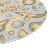 Vintages Fruchtmuster Schneidebrett (Ecke)