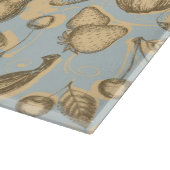 Vintages Fruchtmuster Schneidebrett (Ecke)