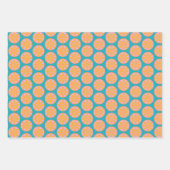 Vintages Fruchtmuster-Umhüllungspapier Geschenkpapier Set (Vorderseite 2)