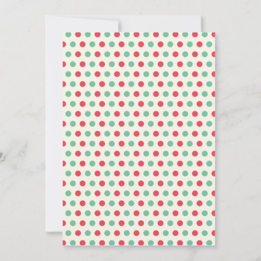 Vintages Frühstück mit Einladung zum Weihnachtsfes (Rückseite)