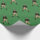 Vintages Fuchs-Jagdpapier Geschenkpapier (Ecke)