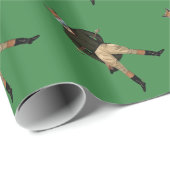 Vintages Fuchs-Jagdpapier Geschenkpapier (Rolleneckpunkt)