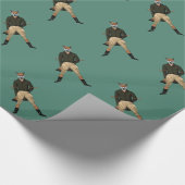 Vintages Fuchs-Jagdpapier Geschenkpapier (Ecke)